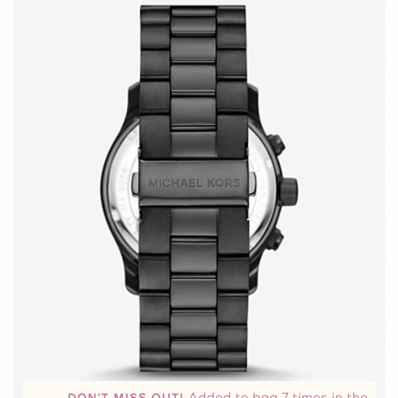 Michael Kors Mercer Black Dial Chronograph Men's Watch MK8322 - Picture 2 of 5